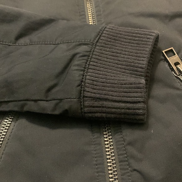 All Saints Black Bomber Jacket - Picture 6 of 7